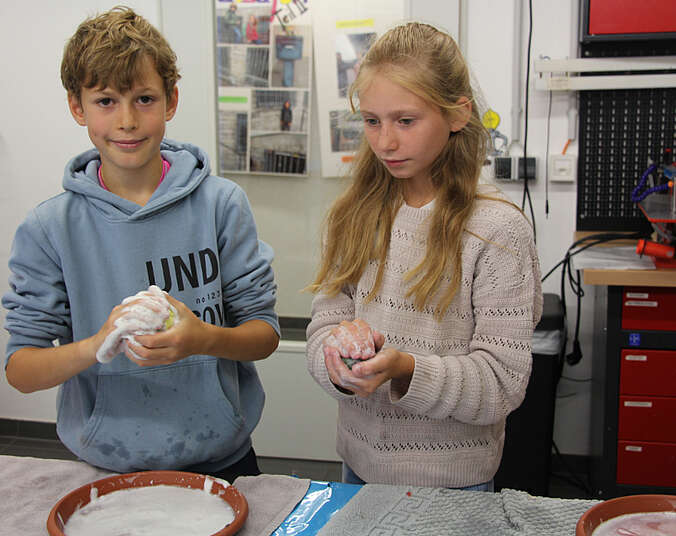 Steinwerkstatt im Spielehaus. (Foto: Stadt Friedrichshafen)